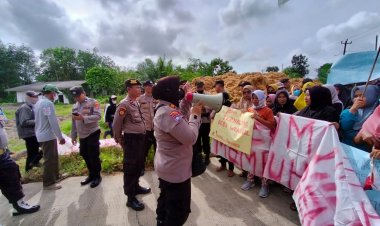 Libatkan 162 Personil, Polres Lampung Selatan Kawal Giat Masyarakat Menyampaikan Aspirasi Di Dua Lokasi