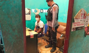 Unit Samapta Polsek Sukalarang Melaksanakan Sambang Berikan Himbauan Kamtibmas