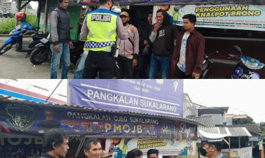 Dikmas Lantas dan Sosialisasi ETLE Unit Lantas Polsek Sukalarang