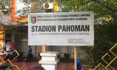 Asyik Ni Olahraga di Stadion Pahoman, Lampung