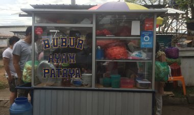 Bubur Ayam Pataya di Stadion Pahoman, Makyus!
