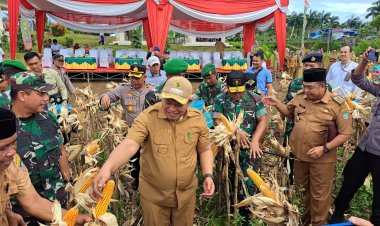 Panen Raya Jagung, Danrem Gamas 041 Katakan Hasil Pertanian Kita Minim Riset