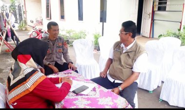 Bhabinkamtibmas Polsek Cibeureum Monitoring Kegiatan Pos Yandu