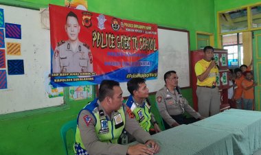 Unit Lantas Polsek Sukalarang Ajak Pelajar Tertib Berlalu Lintas