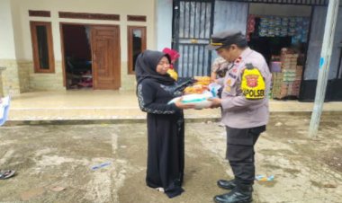 Polsek Cireunghas Kerjasama Dengan Desa Cipurut Salurkan Bansos Untuk Korban Gempa Cianjur