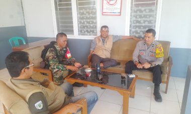 Ciptakan Wilayah Binaan Yang Aman, Bhabinkamtibmas Bersinergi Dengan Lurah Dan Babinsa