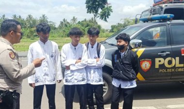 Berikan Rasa Aman Bagi Para Pelajar,Unit Samapta Polsek Cibeureum Laksanakan Patroli Dialogis