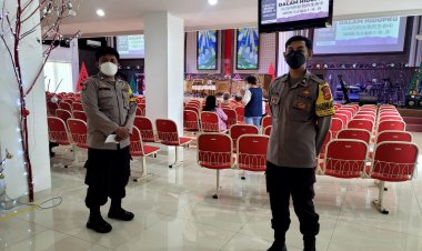 Pengamanan Ibadah Kebaktian Umat Kristiani di Gereja Kristen Indonesia