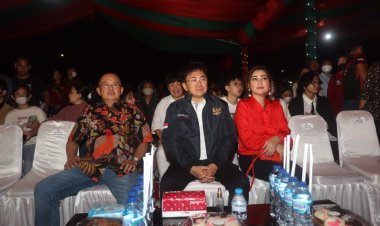 Andrei Angouw Hadiri Puncak Kegiatan North Sulawesi Music Vaganza December Festival 2022