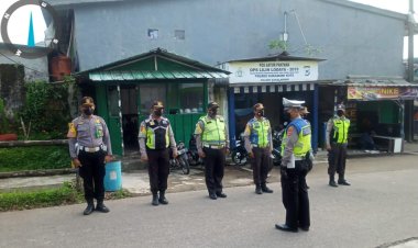 Dikmas Lantas Dan Sosialisasi ETLE Unit Lantas Polsek Sukalarang