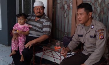 Serap Informasi,Kanit Binmas Polsek Sukalarang Laksanakan Giat Sambang