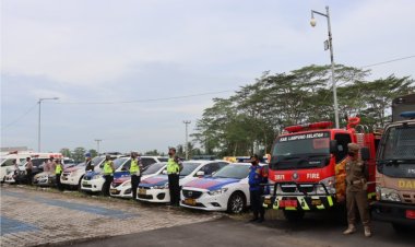 Polres Lampung Selatan Gelar Pasukan Pengamanan Natal 2022 dan Tahun Baru 2023