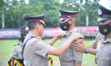 Kapolda Lampung Lantik 273 Bintara Remaja SPN Kemiling
