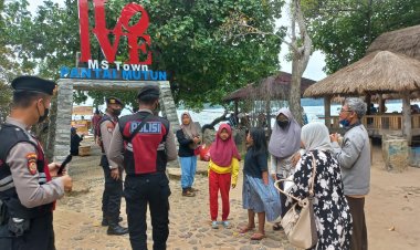 Polda Lampung Pantau Destinasi Objek Wisata