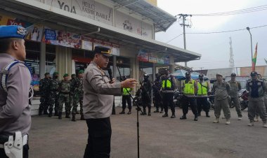 Apel Gabungan Siaga Malam Tahun Baru 2023 Tingkat Kecamatan Sukalarang