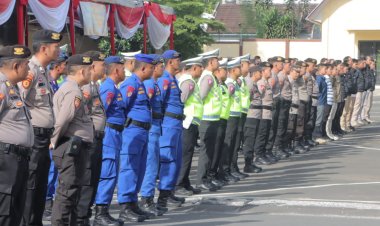 Kapolda Lampung Pimpin Apel Kesiapan Pengamanan Malam Tahun Baru 2023