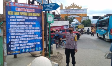 Bripka Nur Meiyanto Tunjukkan Himbauan Kamtibmas Natal 2022 dan Tahun Baru 2023