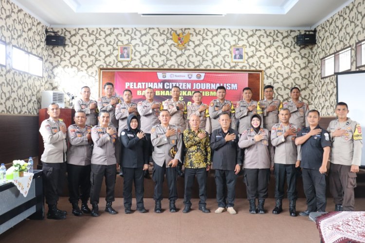 Bersama Polres Lampung Selatan, Guetilang.com Lakukan Pelatihan Citizen Journalism Bagi Bhabinkamtibmas