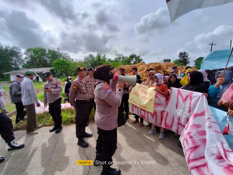 Libatkan 162 Personil, Polres Lampung Selatan Kawal Giat Masyarakat Menyampaikan Aspirasi Di Dua Lokasi
