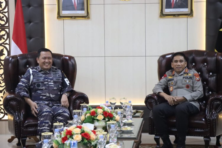 Danpuspomal Kunjungi Polda Lampung Perkuat Sinergitas TNI-Polri