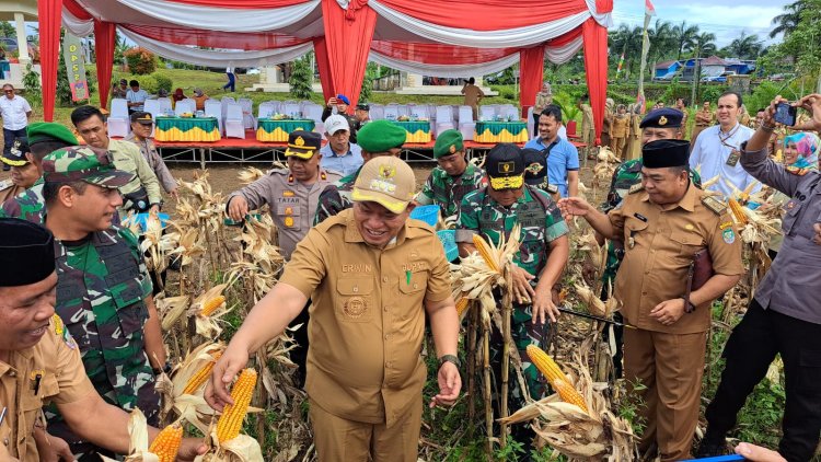 Panen Raya Jagung, Danrem Gamas 041 Katakan Hasil Pertanian Kita Minim Riset