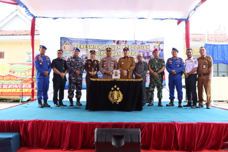 Resmikan Mako Sat Polairud Polres Pesawaran, Kapolres : Berikan Pelayanan Terbaik