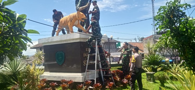 Kerja Bakti TNI POLRI Di Hari Juang Kartika ke 77