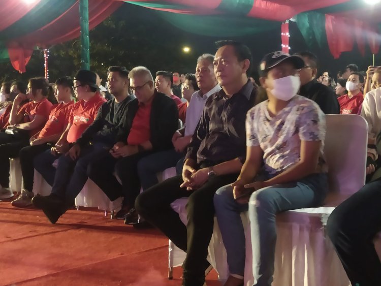 Walikota Tomohon Hadiri Puncak Kegiatan North Sulawesi Music Vaganza December Festival 2022