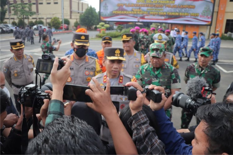Polda Lampung Tambah 255 Personil Back up Operasi Lilin Krakatau 2022