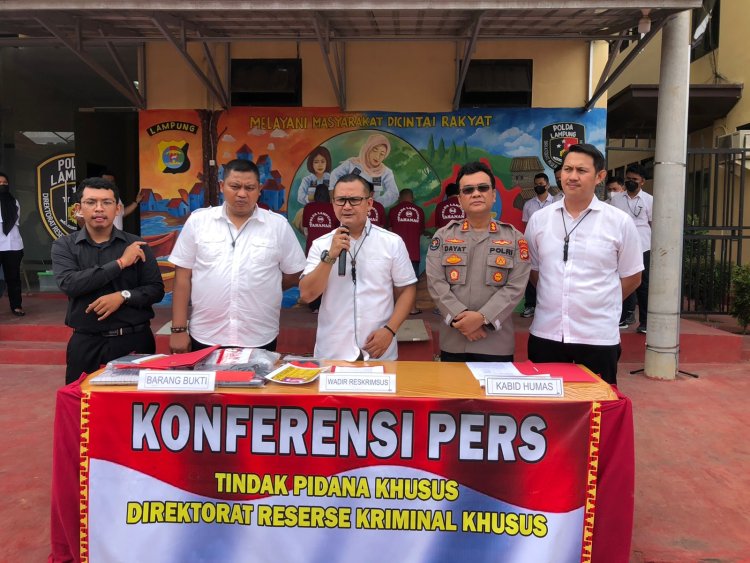 Polda Lampung Amankan 5 Pelaku dan 1 Pelaku DPO Kasus Investasi Bodong Trading Forex