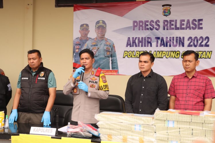 Polres Lampung Selatan Berhasil Selesaikan 70 % Kasus C3 di Akhir Tahun 2022