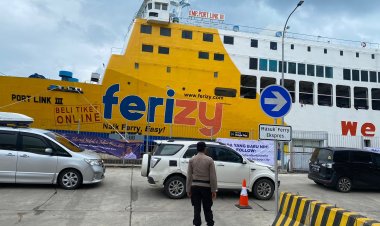 Polda Lampung Menyatakan Situasi Penyeberangan Pelabuhan Bakauheni Normal