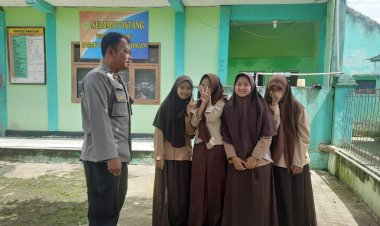 Bhabinkamtibmas Polsek Cireunghas Laksanakan Penyuluhan Kepada Para Pelajar