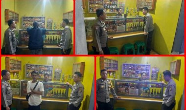 Oprasi Pekat dan Minuman beralkohol di Wilayah Hukum Polsek Sukalarang