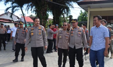 Wakapolda Lampung Tinjau Langsung Lokasi Mako sementara Polres Pesisir Barat