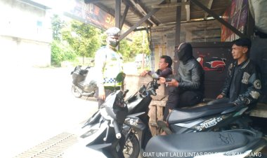Giat Dikmas Lantas Unit Lantas Polsek Sukalarang