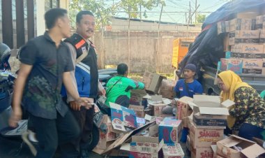 Bhabinkamtibmas Polsek Cibeureum, Monitoring Kegiatan Pasar Murah Paket Sembako