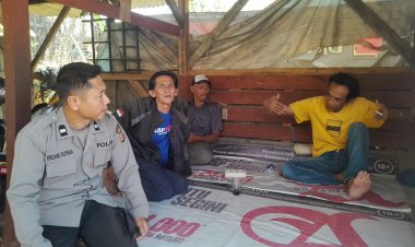 Kanit Binmas Lakukan Giat Sambang dan Himbauan Kamtibmas