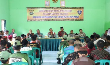 Serap Aspirasi Masyarakat, Wakapolres Lampung Selatan Gelar Jum’at Curhat Quick Wins Presisi di Sidomulyo