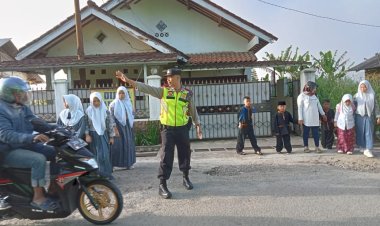 Unit Samapta Polsek Cireunghas Laksanakan Gatur Pagi Secara Rutin
