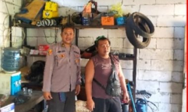 Unit Samapta Polsek Sukalarang Patroli Dialogis Kepada Pelaku Usaha  Sukabumi,Guetilang