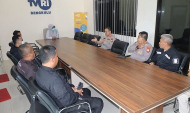 Gercep! Kabid Humas Polda Bengkulu Silaturahmi ke Media