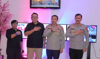 Bersama Kasi Humas Polres/ta, Wakapolda Lampung Kunjungi JAK TV merupakan Langkah Awal Sinergitas