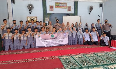 Cegah Kenakalan Remaja, Sat Lantas Polres Pesawaran Polda Lampung Gelar Sosialisasi