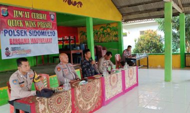 Polsek Sidomulyo Polres Lampung Selatan Gelar Jumat Curhat Bersama Warga dan Tokoh Masyarakat