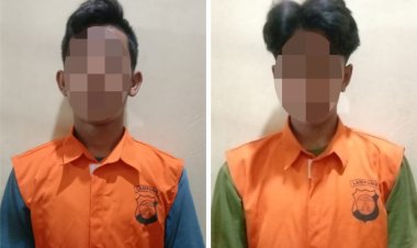 Polsek Katibung Polres Lampung Selatan Ringkus Dua Pemuda Rampas Handohone