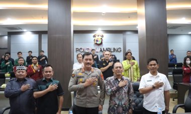 Ikuti Dialog Publik Jelang Pemilu 2024, Polda Lampung: Ada Berita Harus Saring Sebelum Sharing