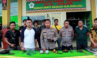 Tindakan Tegas Terukur,  Tekab 308 Polres  Lampung Utara Tangkap Tersangka Curas Hewan Bersenpi