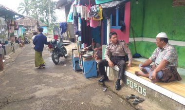 Jalin Silaturahmi, Kanit Binmas Laksanakan Giat Sambang Kepada Masyarakat