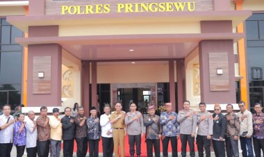 Kapolda Lampung Resmikan Gedung Mapolres Pringsewu